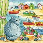(image for) Beach View - By The Sea by Karen Carter Counted Cross Stitch Chart